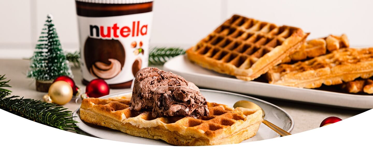 Bild von Nutella Eis WINTERWAFFELN MIT